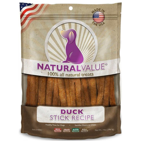 Loving Pets Natural Value Duck Sticks Dog Treats (14 oz)