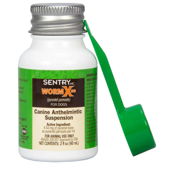 SENTRYHC WormX DS Canine Anthelmintic Suspension Liquid Wormer Dog (2oz)