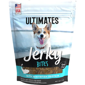 Ultimates Whitefish Protein Jerky Bites Dog Treats (7 oz)