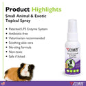 Zymox Small Animal & Exotic Topical Spray w/o Hydrocortisone - 2 oz. bottle