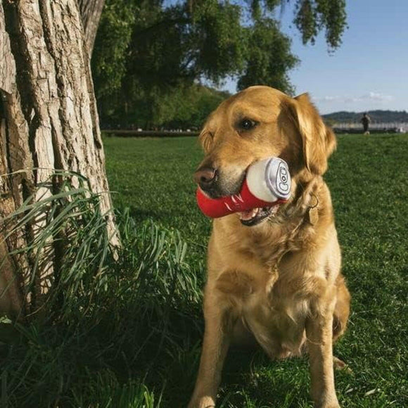 Zippy Paws Squeakie Can Zippy Cola Squeaky Plush Toy For Dog Toy (Small)