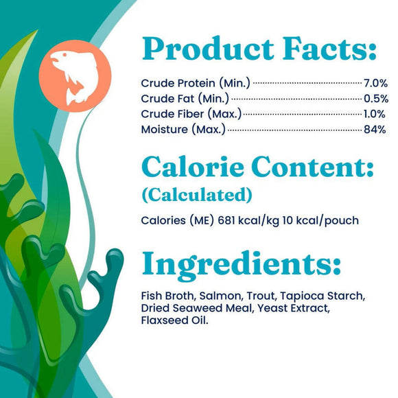 Solid Gold SeaMeal Squeeze Salmon In Gravy Mousse Lickable Cat Treat (0.5 oz tube, pack of 4)