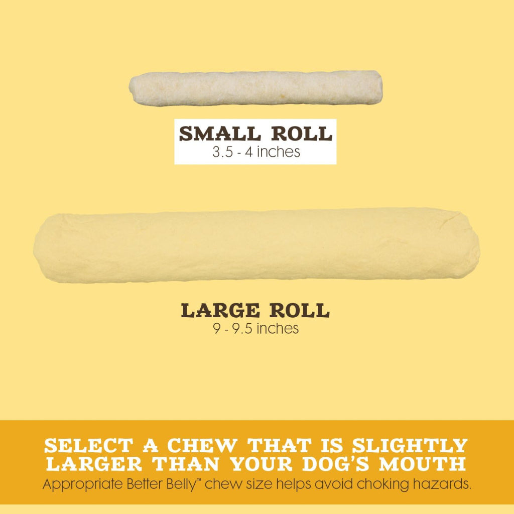 Better Belly Rawhide Chicken Liver Flavor Rolls Dog Treats