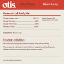 OTIS Wild Things Bison Lung Filets Treats for Dogs (4 oz)