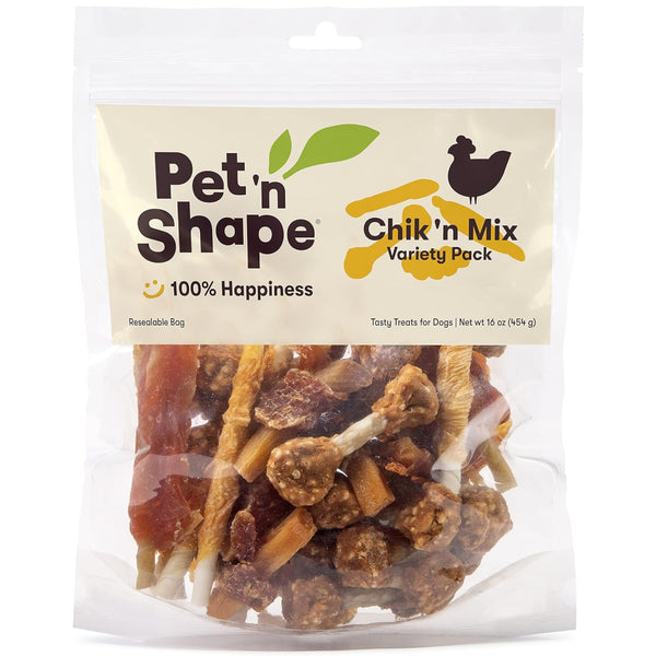 Pet ‘n Shape Chik ‘n Mix Variety Pack Treats For Dogs (16 oz)