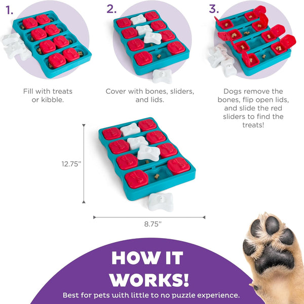 Outward Hound Nina Ottosson Brick Interactive Puzzle Toy For Dogs