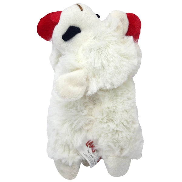 Multipet Lamb Chop Knobby Noggins Plush Squeaky Dog Toy Assorted 5"