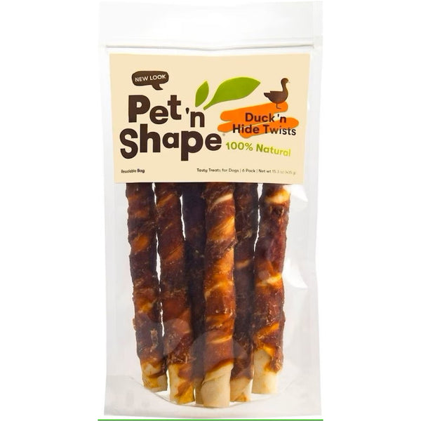 Pet 'n Shape Duck'n Hide Twists Duck Wrapped Rawhide Treats For Dogs