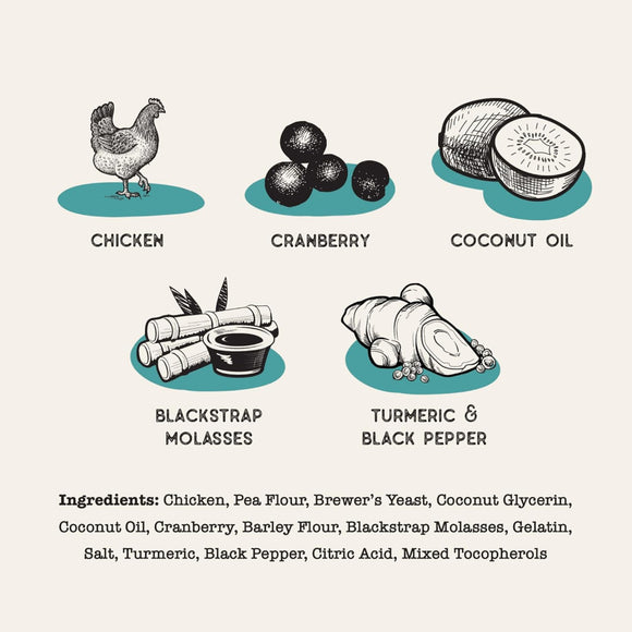 Dog Treat Naturals Superfood Sticks Chicken & Cranberry Dog Treats (10 oz)