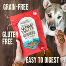 Stella & Chewy's Raw Coated Biscuits Grass-Fed Beef Recipe Crunchy Dog Treats (9 oz)