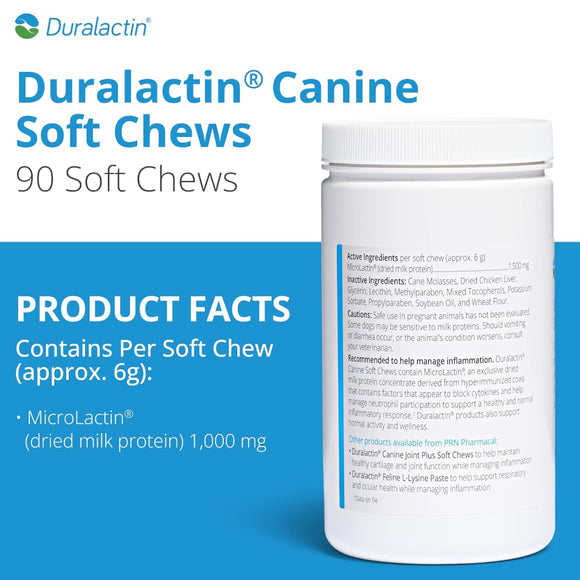 Duralactin® Canine Joint Health Supplement Soft Chews for Dogs