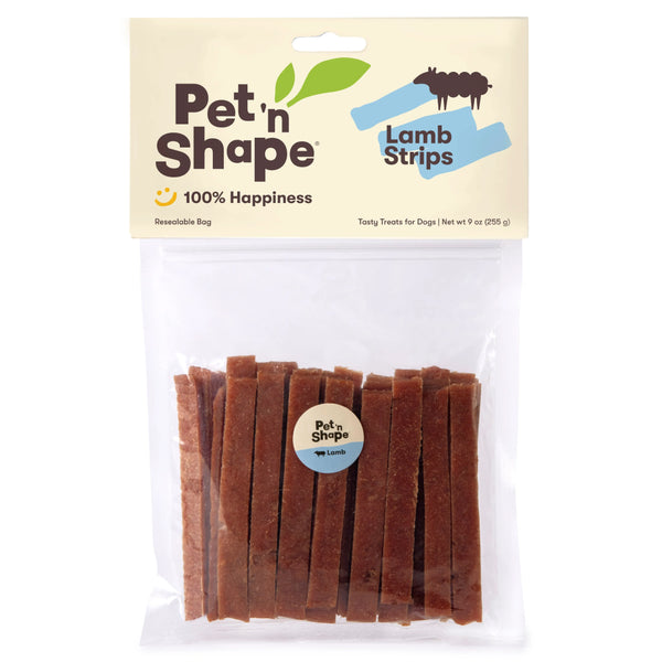 Pet 'n Shape Lamb Strips Treats For Dogs (3 oz)