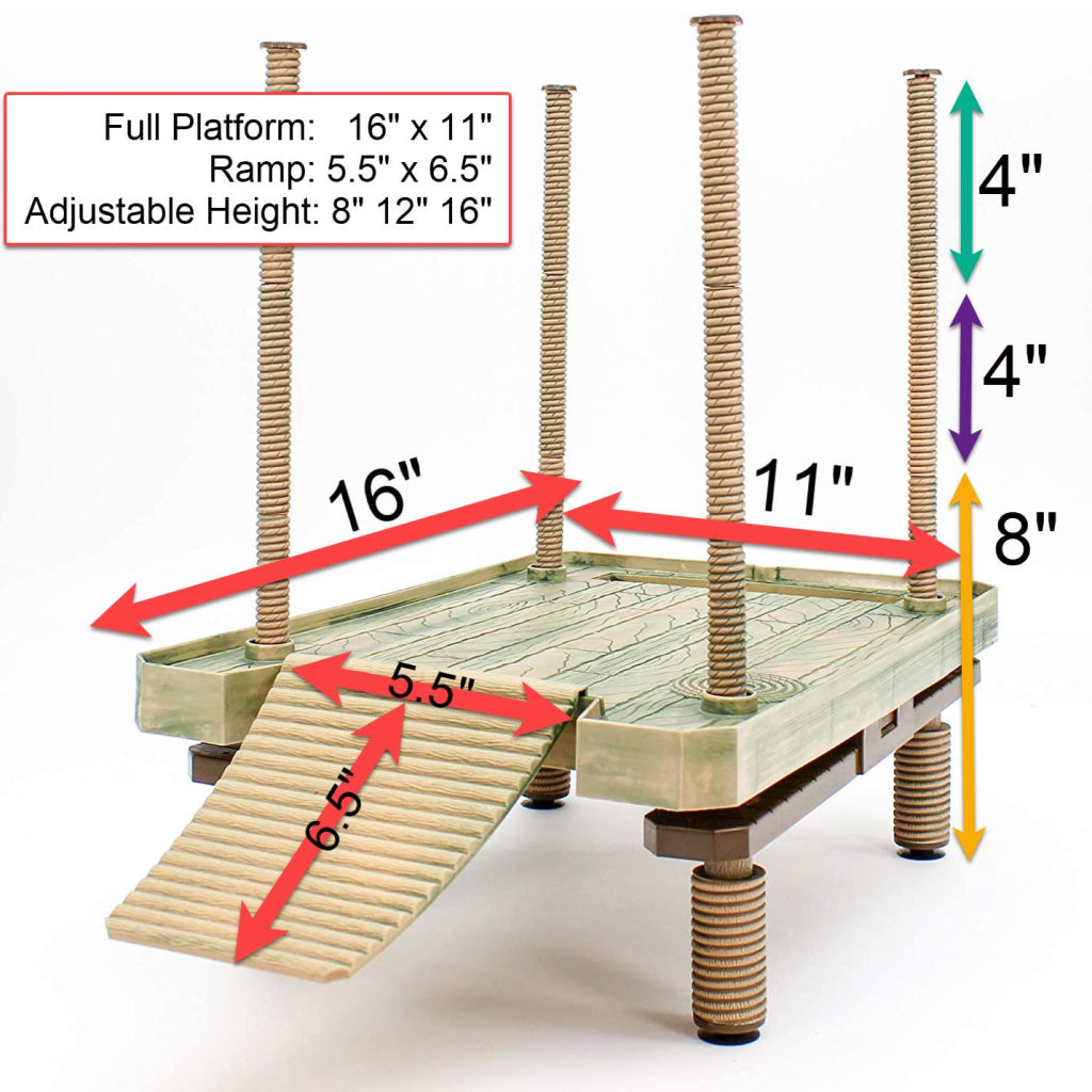 Penn-Plax Bask Platforangem Turtle Pier Basking Platform