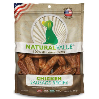 Loving Pets Natural Value Chicken Sausages Jerky Dog Treats (13 oz)