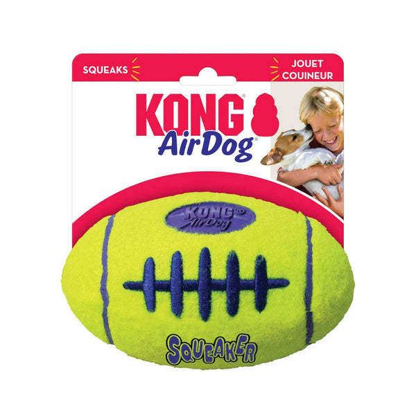 Kong AirDog Squeaker Football Toy For Dog (Medium Size)