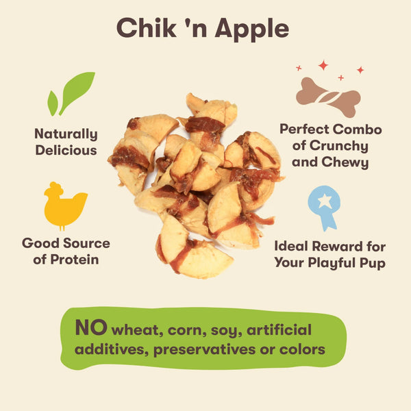 Pet ‘n Shape Chik 'n  Apple Jerky Wrapped Treats For Dogs (16 oz)