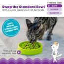 Catstages Kitty Slow Feeder-Green
