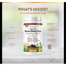 NaturVet Senior Daily Care Multi-Benefit Soft Chew 8-in-1 Support For Dogs -60 Soft Chews