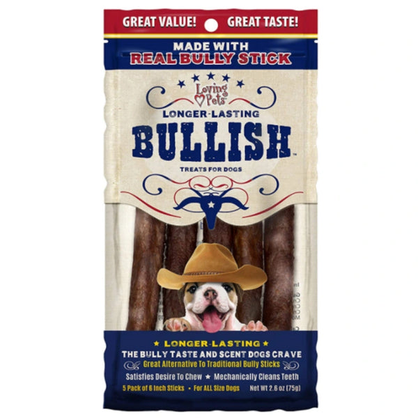 Loving Pets Bullish Longer-Lasting Bully Stick Alternative for Dogs