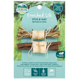 Oxbow Enriched Life Stix & Hay Small Animal Chew Toys
