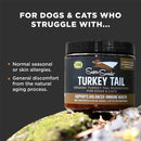 Super Snouts Turkey Tail Mushroom Organic Immune Health Supplement for Dogs & Cats
