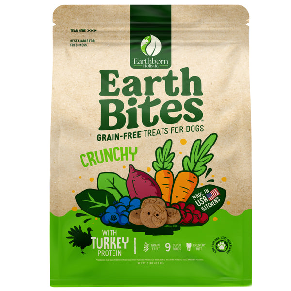 Earthborn Holistic EarthBites  Turkey & Pumpkin Crunchy Dog Treats