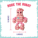 Snugarooz Rosie the Robot Durable Plush Dog Toy (13")