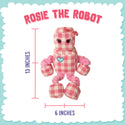 Snugarooz Rosie the Robot Durable Plush Dog Toy (13")