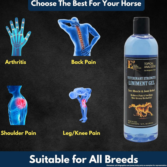 E3 Liniment Gel for Horses (12 oz)