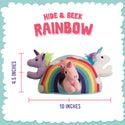 Snugarooz Hide & Seek Plush Rainbow 4 Toys For Dogs