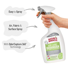 Nature's Miracle Air Care Deodorizer Spray For Pets- Aloe Rain Scent (24 oz)