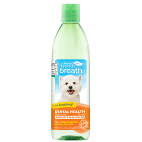 TropiClean Fresh Breath Dental Health Solution Supports Skin Health for Dogs