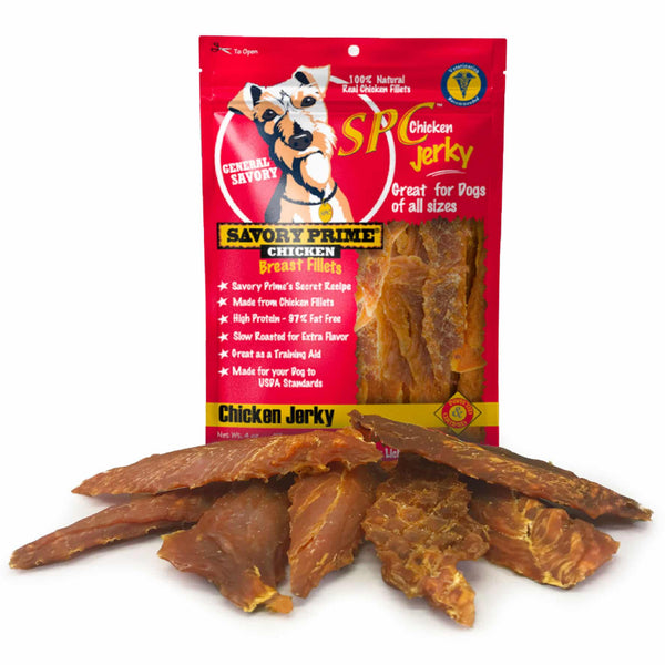 Savory Prime Natural Chicken Jerky Treats For Dogs