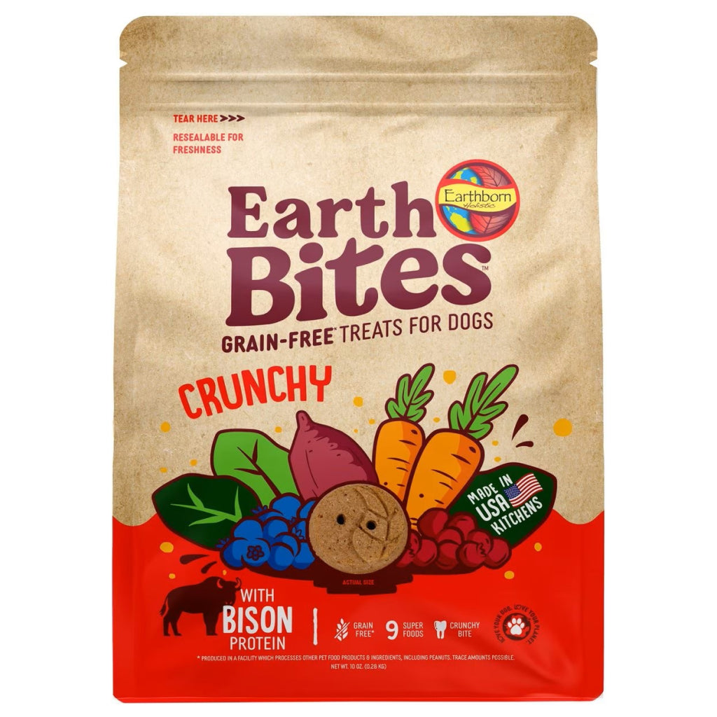 Earthborn Holistic EarthBites Bison & Pumpkin Crunchy Dog Treats