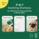 Earth Rated 3-in-1 Short Coat White Tea & Basil Shampoo & Conditioner for Dogs (16 oz)