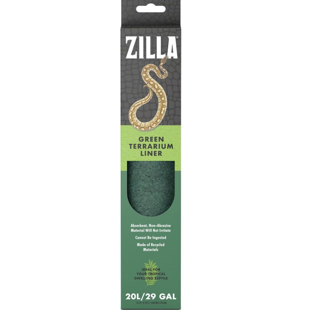 Zilla Reptile Terrarium Bedding Substrate Floor Liner- Green