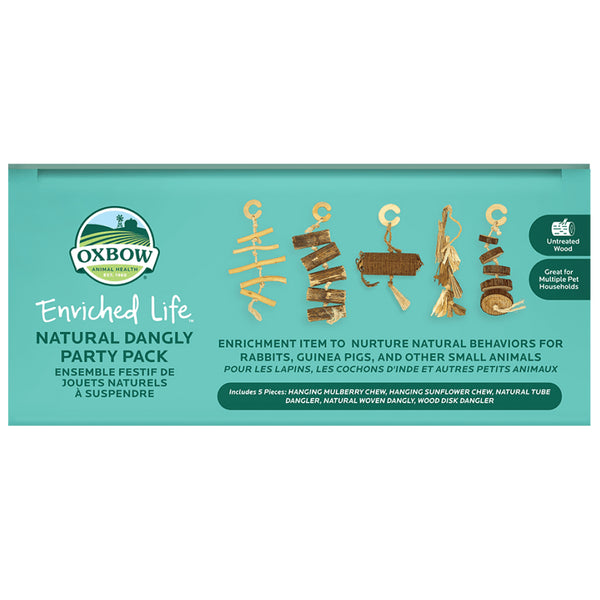 Oxbow Enriched Life Natural Dangly Party Pack Small Pet Toy