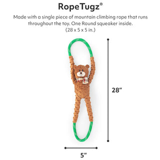 Zippy Paws Charity RopeTugz Bear Pull Toy For Dog (Large)