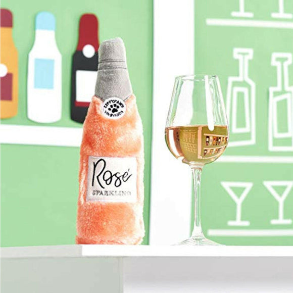 Zippy Paws Happy Hour Crusherz Bottle Themed Crunchy Water Bottle (Rosé)