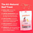 Pupford Train Freeze-Dried Beef Liver Training Treats for Dogs (4 oz)