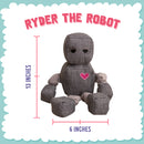 Snugarooz Ryder the Robot Grey Dog Toy (13")