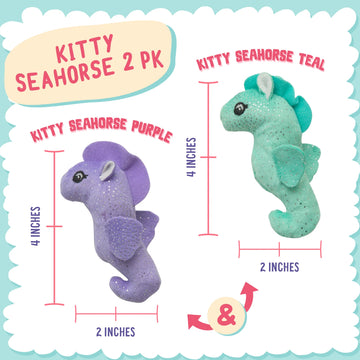 Snugarooz Kitty Seahorse with Catnip Cat Toy (2 Pack)