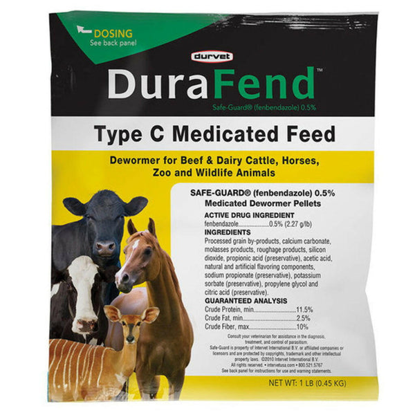 Durvet DuraFend Type C Medicated Dewormer Feed (1 lb)