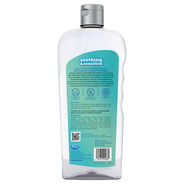 Fresh 'n Clean Soothing & Sensitive Hypoallergenic Tearless Shampoo For Pets (18 oz)