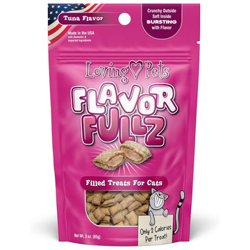 Loving Pets Flavorfullz Filled Tuna Flavor Treats For Cats (3 oz)