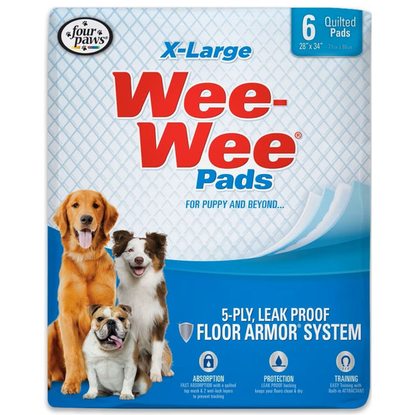 Four Paws Wee-Wee Superior Performance X-Large Dog Pee Pads- 28 x 34 inch