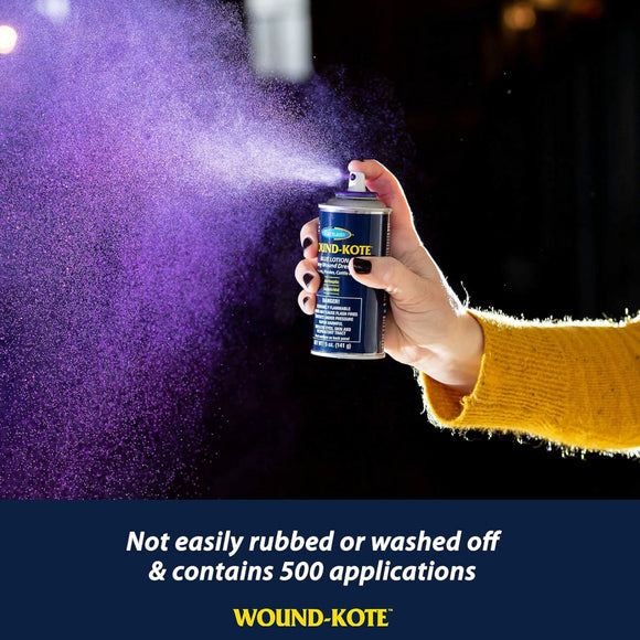 Farnam Wound Kote Blue Lotion Spray Wound Dressing For Horses & Dogs (5 oz)