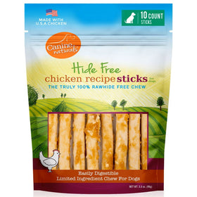 Canine Naturals Hide Free Chicken Recipe Sticks Dog Treats