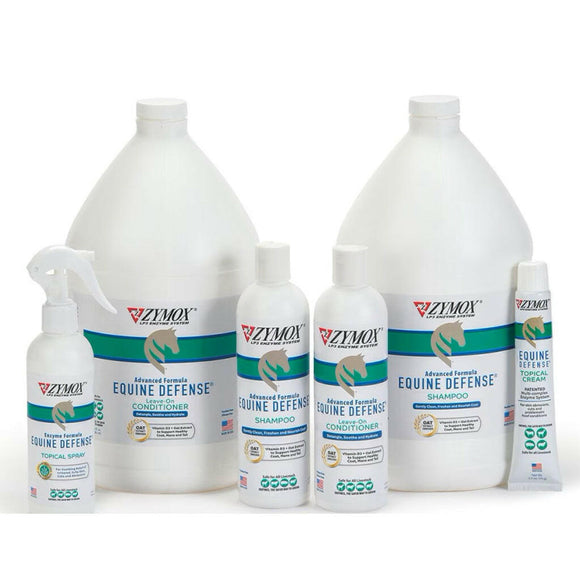 zymox equine defense shampoo is made with the zymox lp3 enzyme system