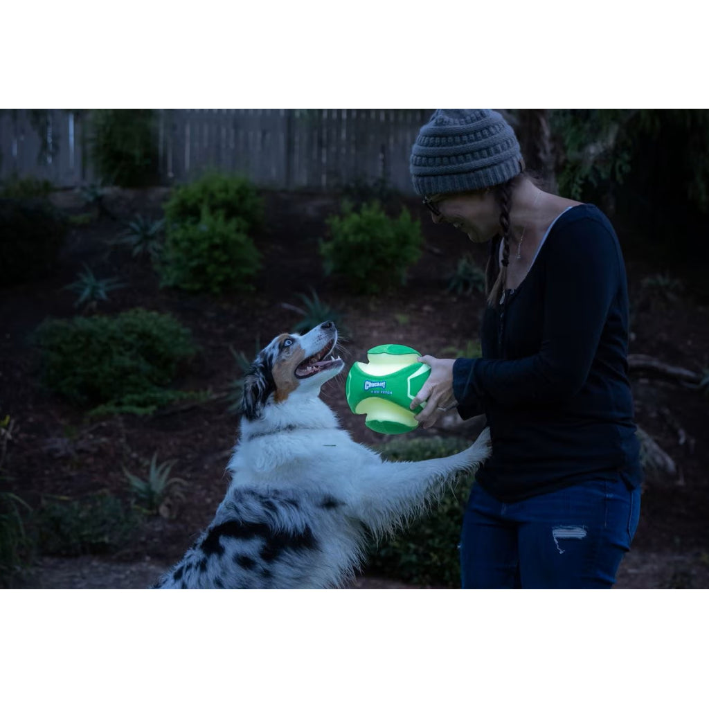 Chuckit! Kick Fetch Max Glow Toy For Dogs - Large